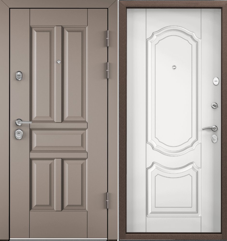 Дверь Цербер 3К Чёрный муар Мистраль Латте Сменная панель DIS006480