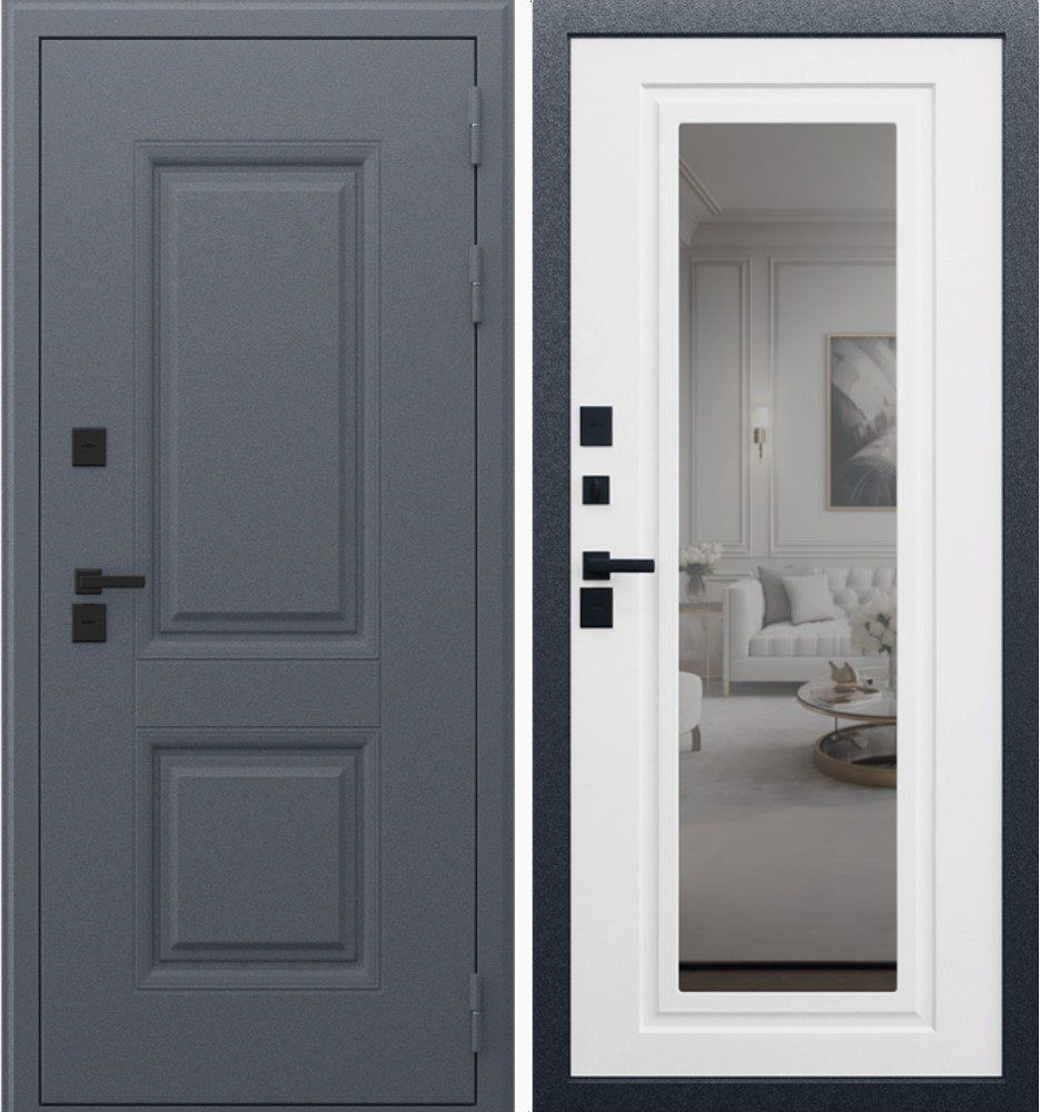 Дверь Арктика Терморазрыв 3К С Зеркалом DIS007248